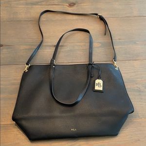 Ralph Lauren Black Leather Bag